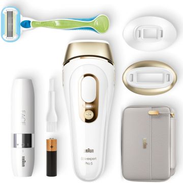 Epilator Braun IPL Silk-expert PRO 5 PL5159 + Epilator facial + Aparat de ras Epilator Braun IPL Silk-expert PRO 5 PL5159 + Epilator facial + Aparat de ras