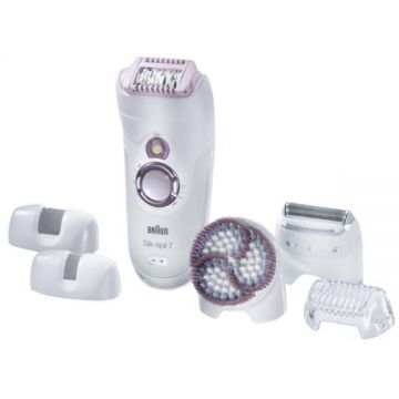 Epilator Braun SE7951 Spa, 40 pensete, 2 viteze, Alb