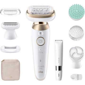 Epilator Braun Silk-épil 9 9-481 Flex 360° Wet & Dry SkinSpa + Aparat de ras facial