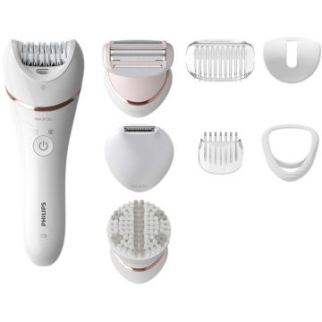 Epilator BRE735/00 2 viteze 32 pensete autonomie 40 minute Alb