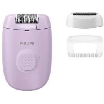 Epilator cu Fir Seria 2000 BRE237/00 1 Setare de Viteza Cap de Epilare Lavabil 2 Accesorii Lila