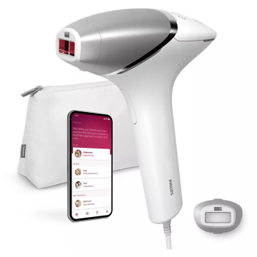 Epilator IPL cu SenseIQ BRI940/00 Lumea Seria 8000 Utilizare cu Fir 450.000 Impulsuri Alb