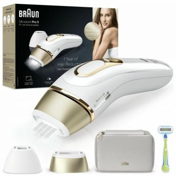 Epilator IPL Silk Expert Pro 5 PL5152 Alb/Auriu
