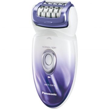 Epilator Panasonic ES-ED22-V503, Umed/Uscat, 48 pensete, 2 viteze, Alb/Violet