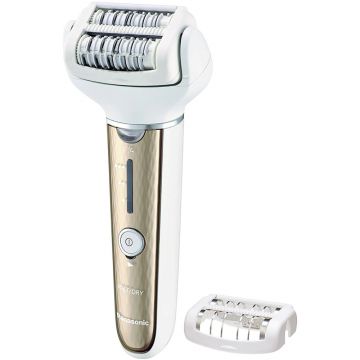 Epilator Panasonic ES-EL3A-N503, 60 pensete, 3 viteze, 3 accesorii, Alb/Auriu