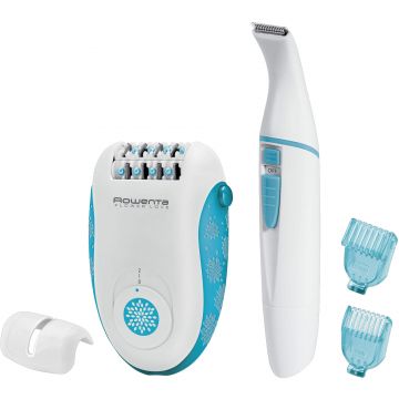 Epilator Rowenta EP2851F0, 2 viteze, 24 pensete, Albastru