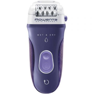 Epilator Rowenta Skin Respect EP8050F0, 24 pensete, 2 viteze, Umed/Uscat, Mov